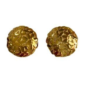 Vintage 50s MCM Gold Shoe or Purse Clips Round Atomic Triangle Designs Glam